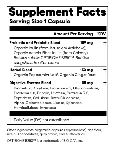 Digestive Enzymes- Ayuda digestiva 60 CAPSULAS